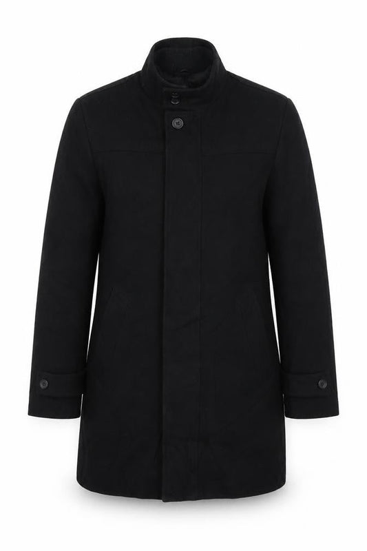 Womens UK Size S Burton Black Trench Coat