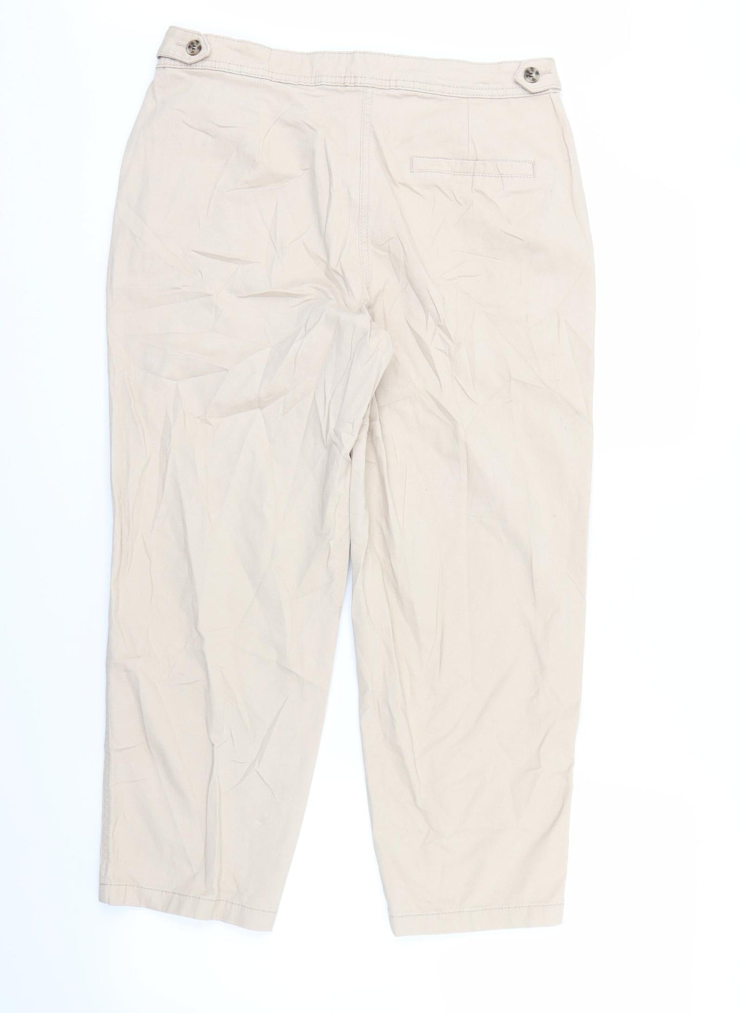 Womens UK Size 10 Papaya Regular Fit  Brown Trousers