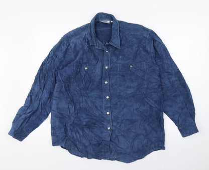 Cotton Republic Mens Blue    Polo Size 14