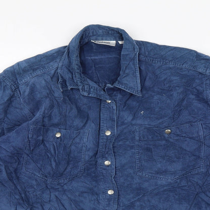 Cotton Republic Mens Blue    Polo Size 14