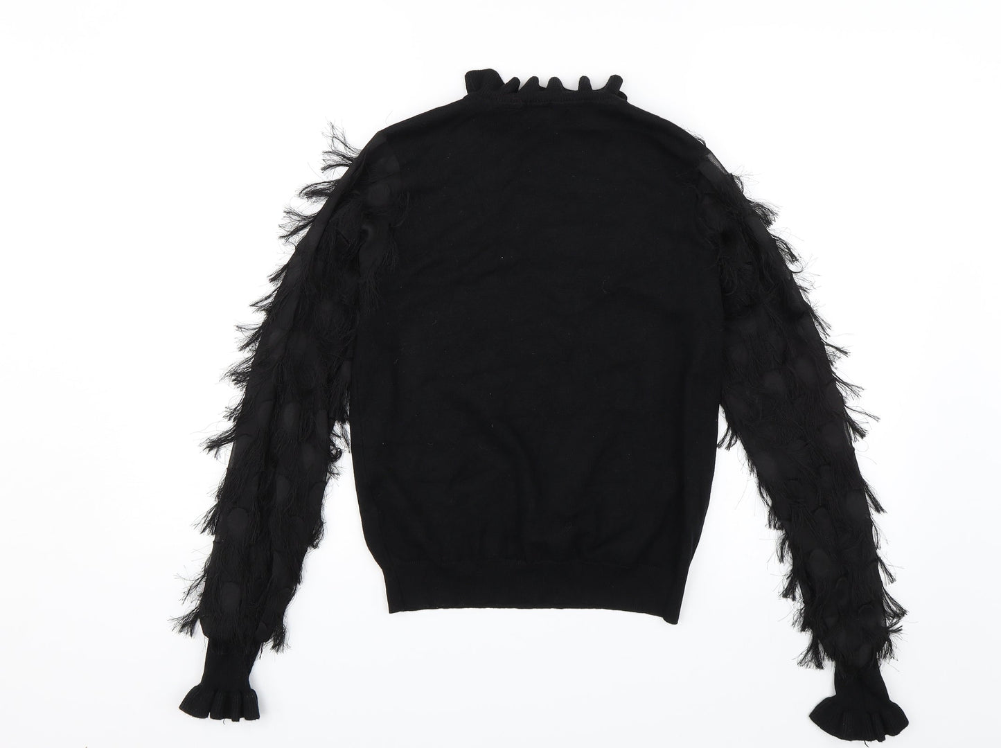 Womens UK Size S New Look Black Basic Blouse