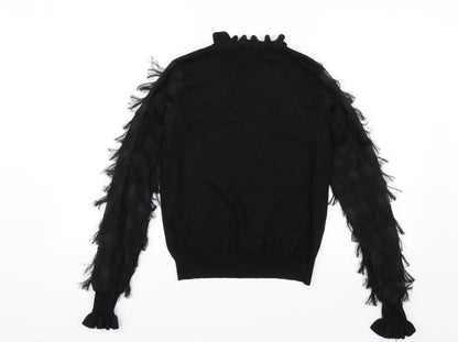 Womens UK Size S New Look Black Basic Blouse