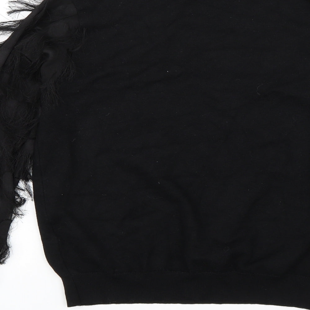 Womens UK Size S New Look Black Basic Blouse
