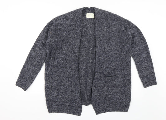 Womens UK Size S Papaya Blue Cardigan Jumper
