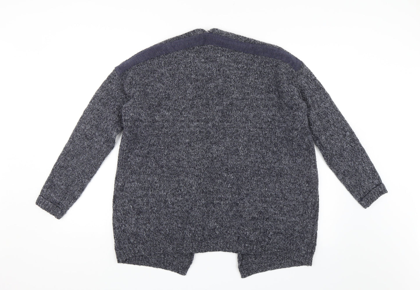 Womens UK Size S Papaya Blue Cardigan Jumper