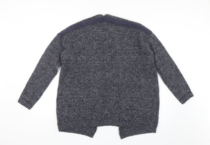 Womens UK Size S Papaya Blue Cardigan Jumper