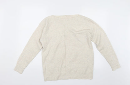 George Womens White   Pullover Jumper Size S