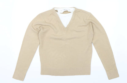 M&Co Womens Beige   Pullover Jumper Size S