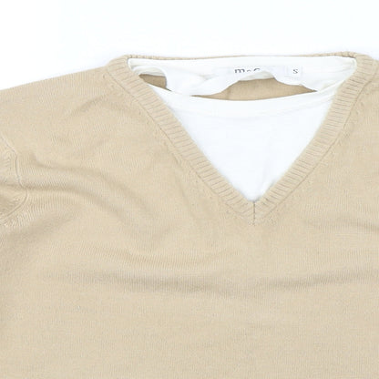 M&Co Womens Beige   Pullover Jumper Size S