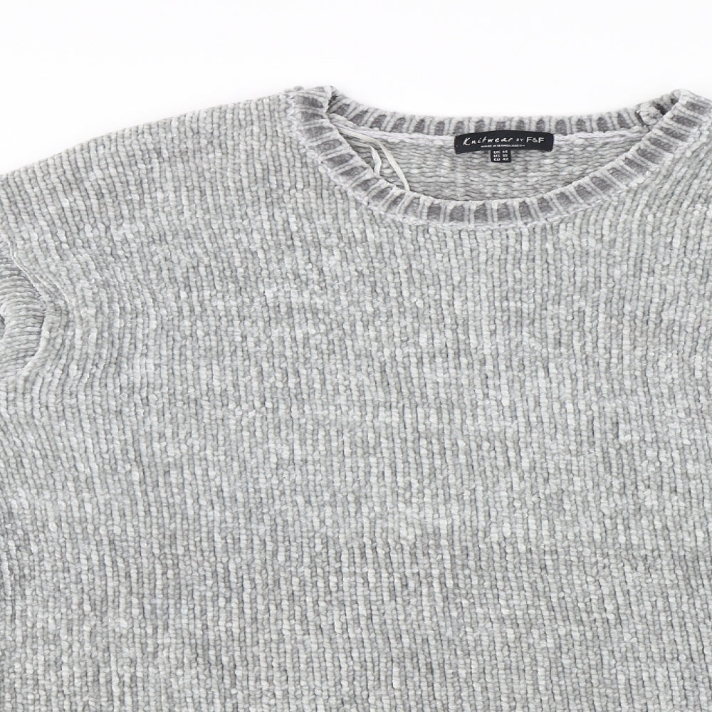 F&F Womens Grey   Pullover Jumper Size 14