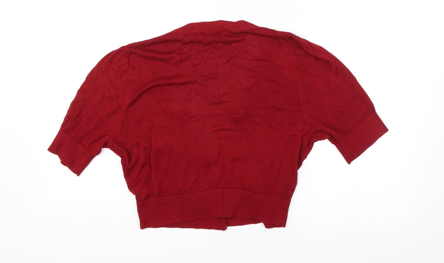 Womens UK Size 16 Warehouse Red Shrug Jumper
