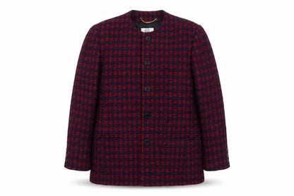 Vivella Womens Red Plaid  Overcoat Jacket Size 12