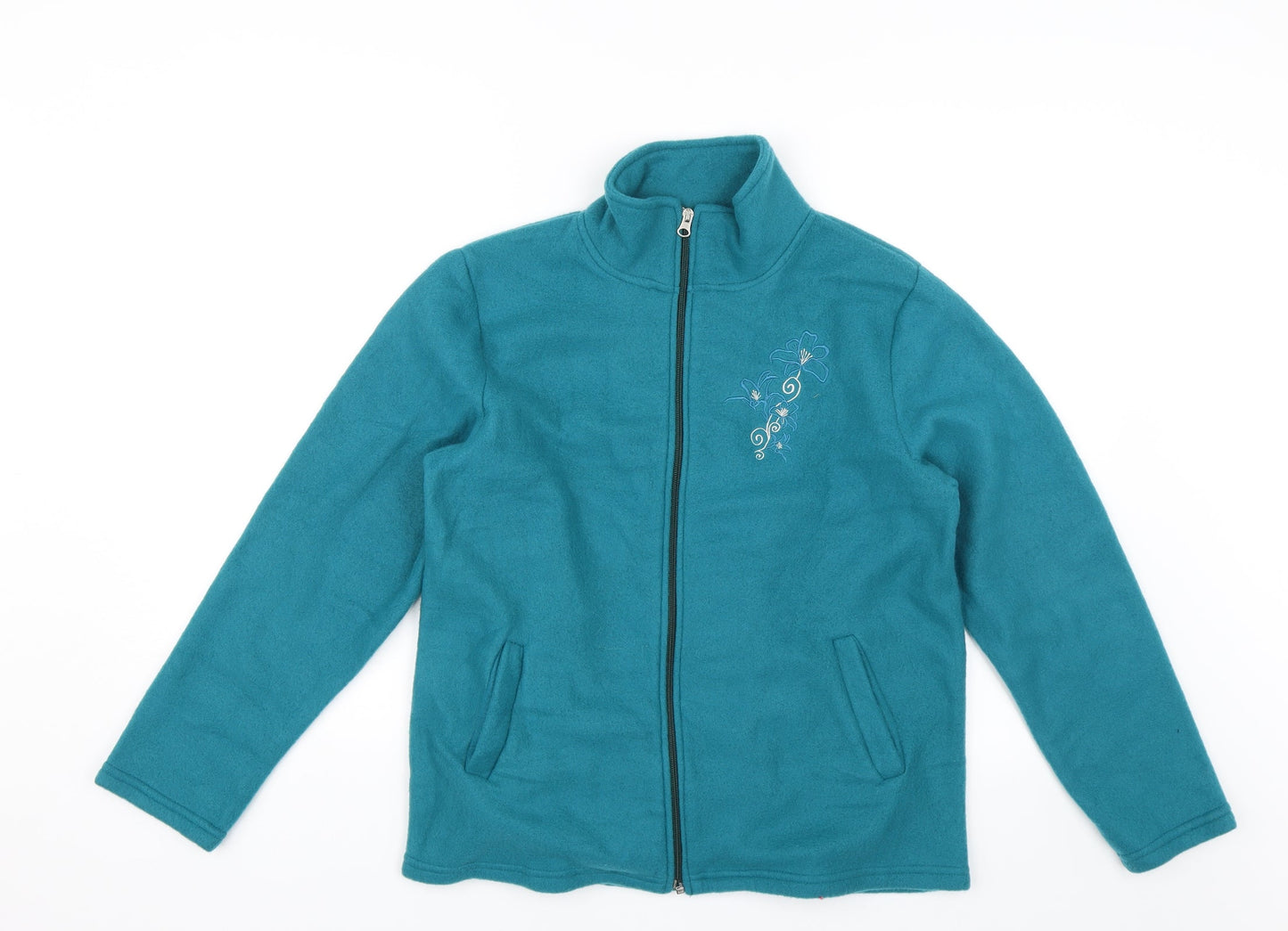 Anne De Lancay Womens Green   Full Zip Jumper Size S