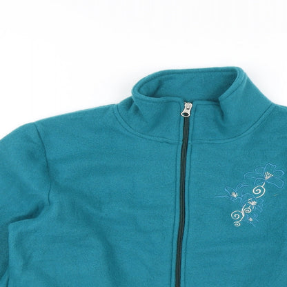 Anne De Lancay Womens Green   Full Zip Jumper Size S