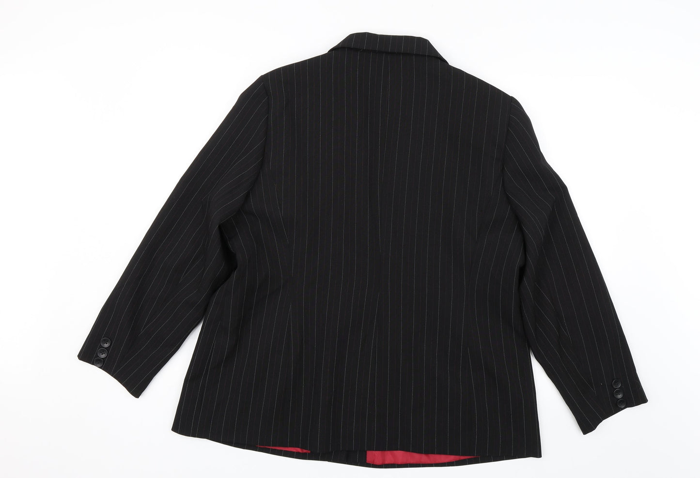 Womens UK Size 20 AMARANTO Regular Black Blazer