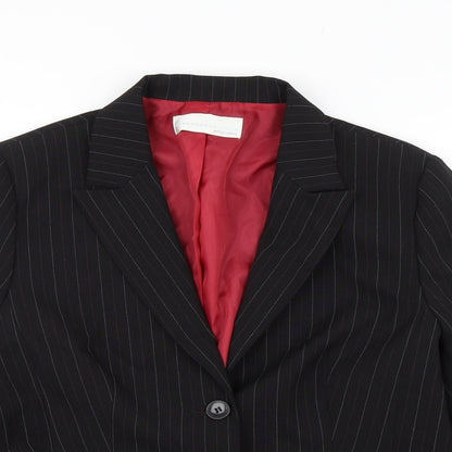 Womens UK Size 20 AMARANTO Regular Black Blazer