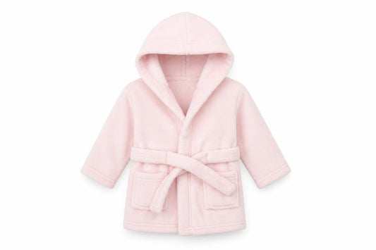 Primark Baby Pink Solid  Kimono Robe Size 6-9 Months