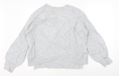 Womens UK Size M Marks & Spencer Grey Pullover Jumper