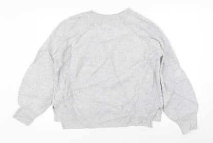 Womens UK Size M Marks & Spencer Grey Pullover Jumper