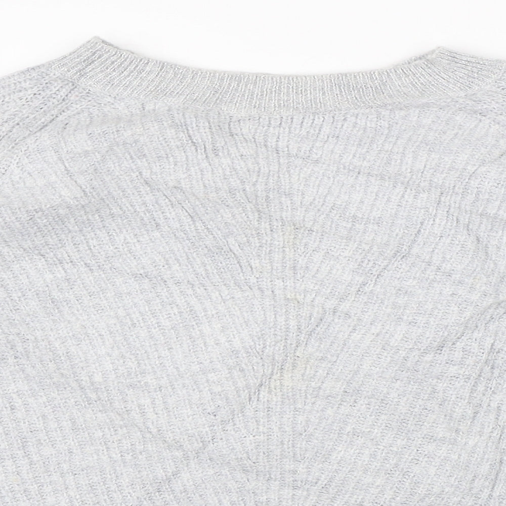 Womens UK Size M Marks & Spencer Grey Pullover Jumper