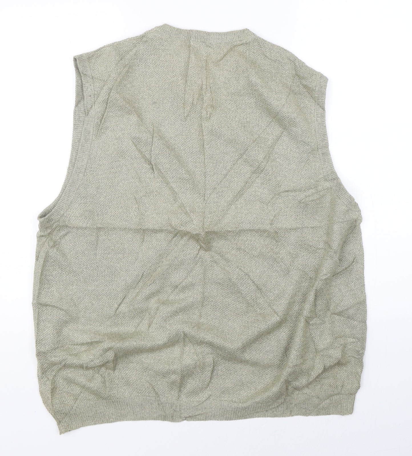 Geoffrey Beene Womens Green   Vest Jumper Size L