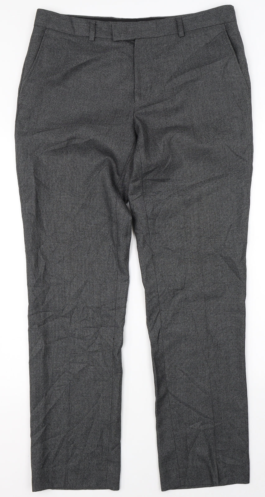 Womens UK Size 16 Preworn Regular Fit  Grey Trousers