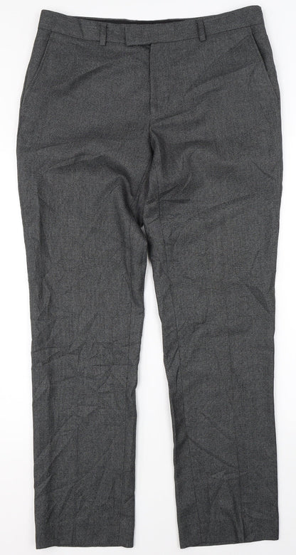 Womens UK Size 16 Preworn Regular Fit  Grey Trousers