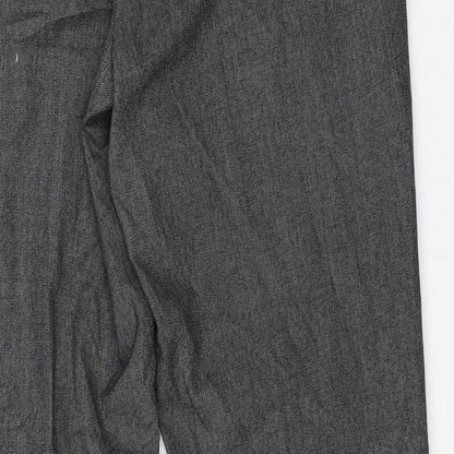 Womens UK Size 16 Preworn Regular Fit  Grey Trousers