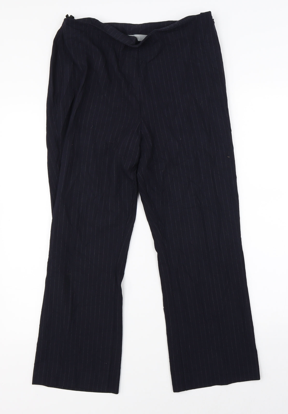Womens UK Size 12 Marks & Spencer Regular Fit Dress Pants Black Trousers