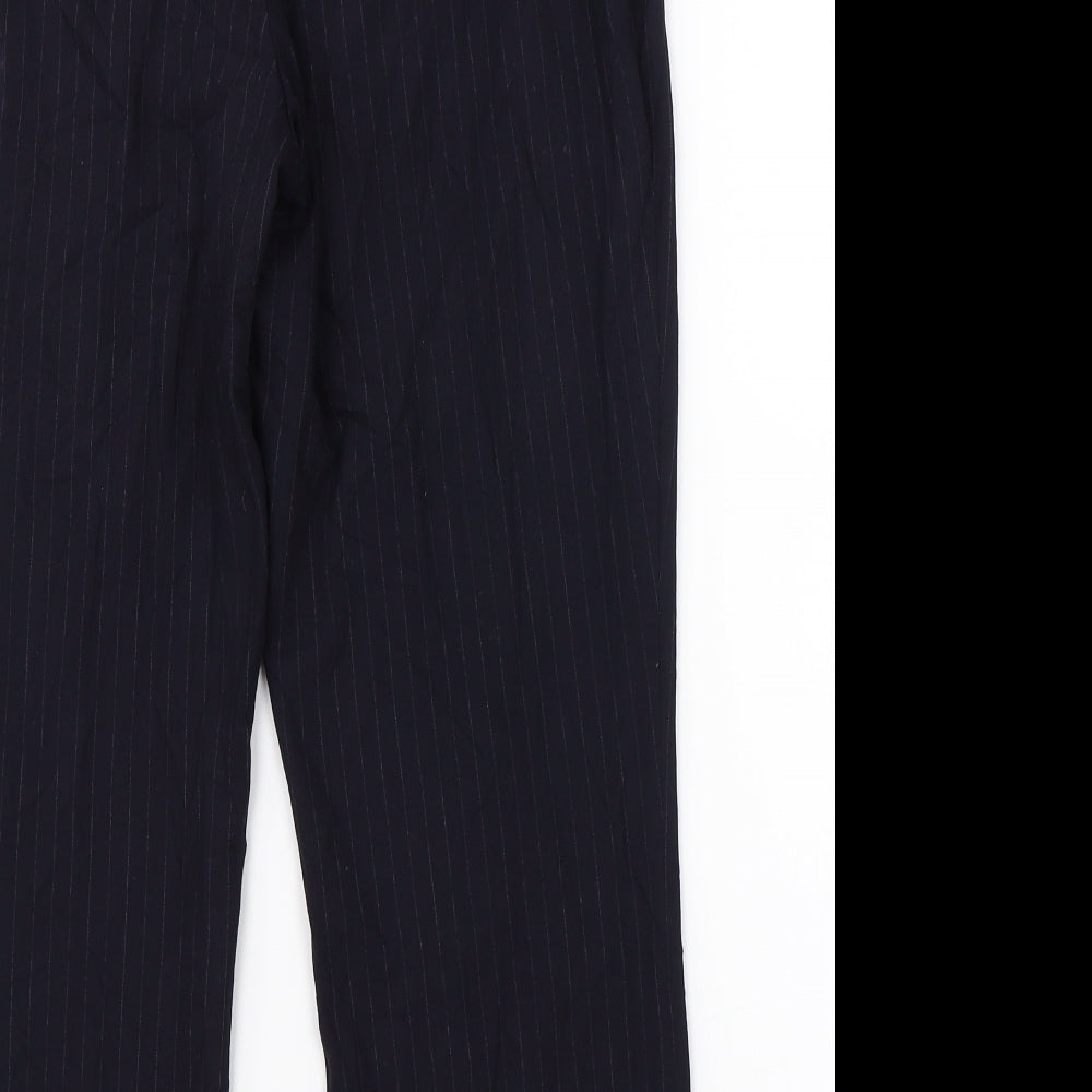 Womens UK Size 12 Marks & Spencer Regular Fit Dress Pants Black Trousers