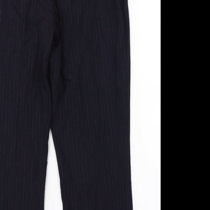 Womens UK Size 12 Marks & Spencer Regular Fit Dress Pants Black Trousers