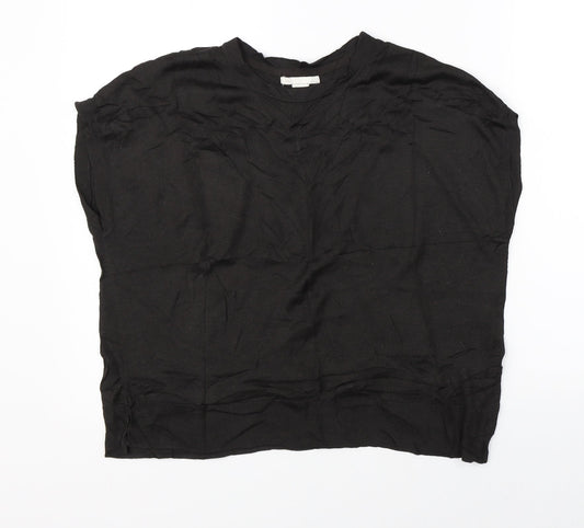 Womens UK Size S H&M Black Basic Blouse