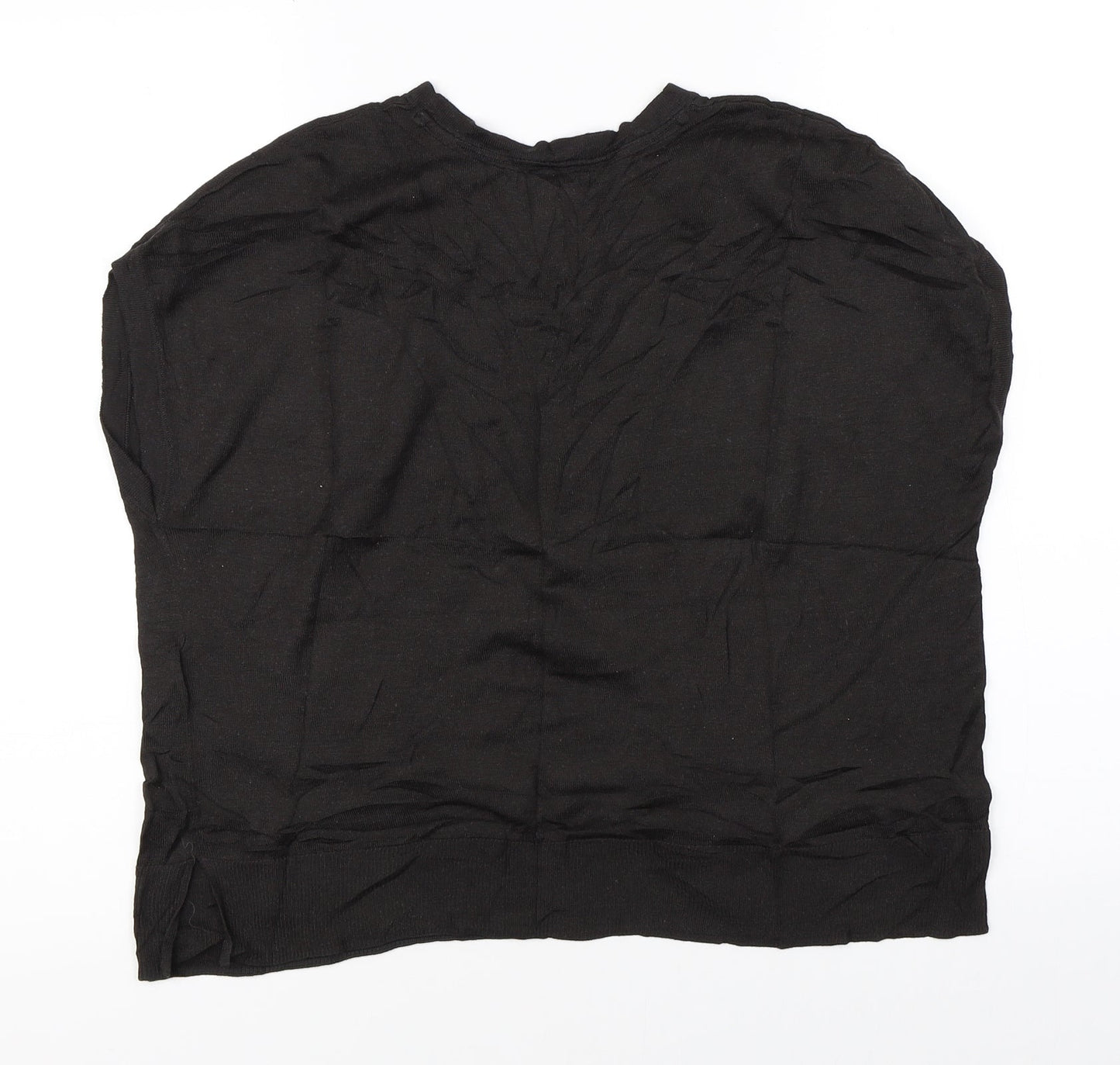 Womens UK Size S H&M Black Basic Blouse