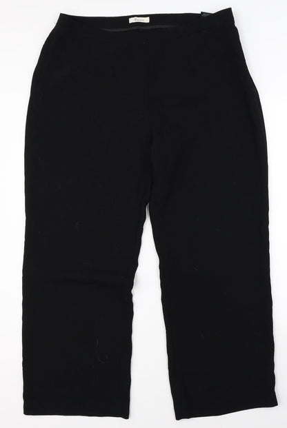Precise Womens Black   Dress Pants Trousers Size 18 L28 in