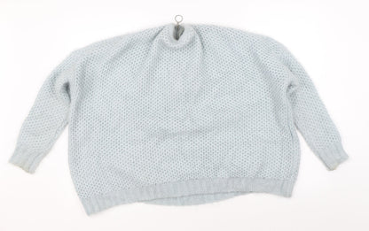 QED London Womens Blue  Knit Pullover Jumper Size S