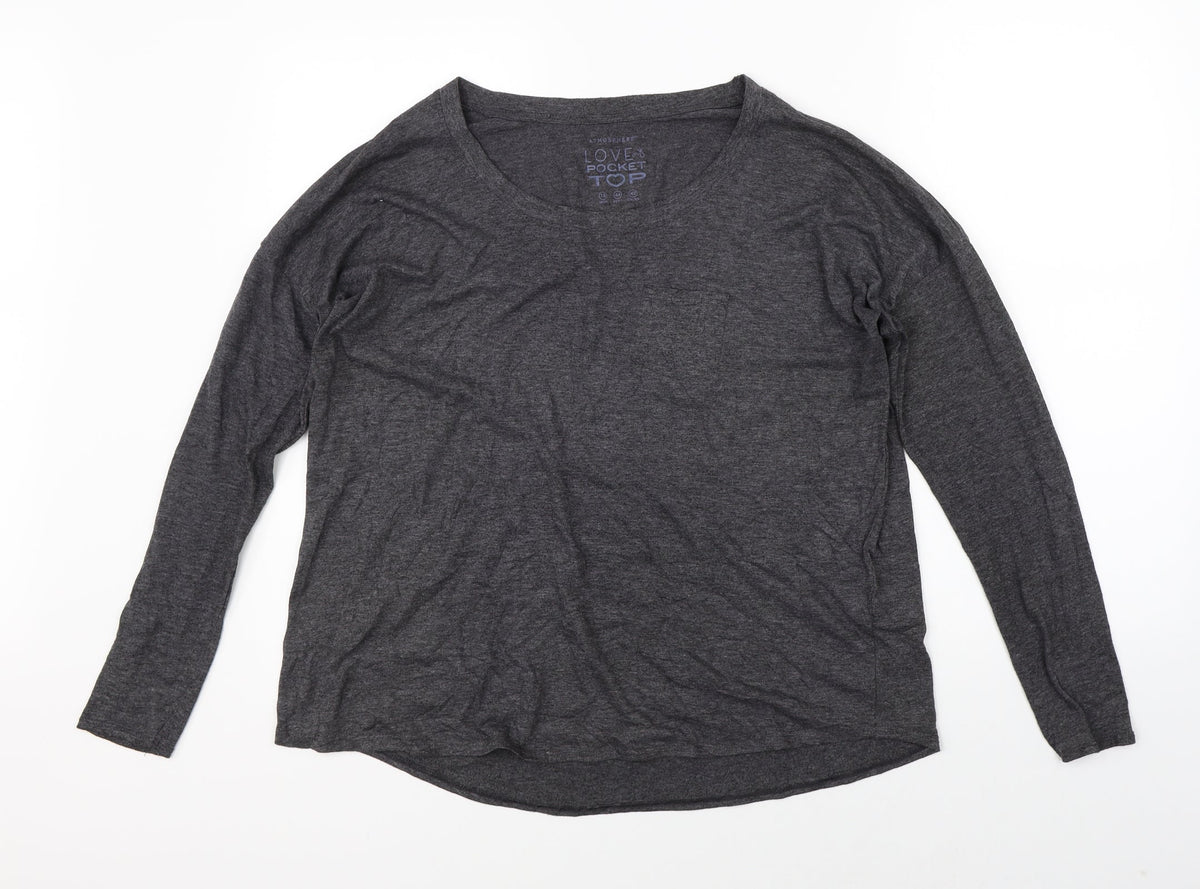 Front view of Atmosphere women’s grey jumper, size UK 16