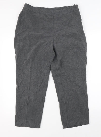 Isle Womens Grey   Trousers  Size 14 L23 in