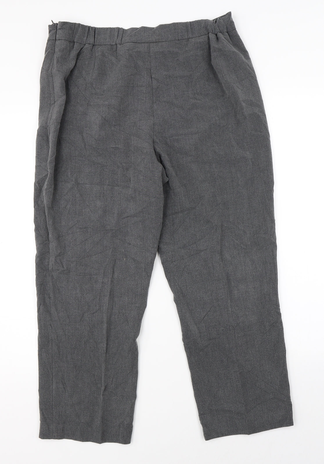 Isle Womens Grey   Trousers  Size 14 L23 in