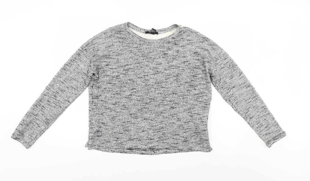 Forever 21 Womens Grey   Pullover Jumper Size M