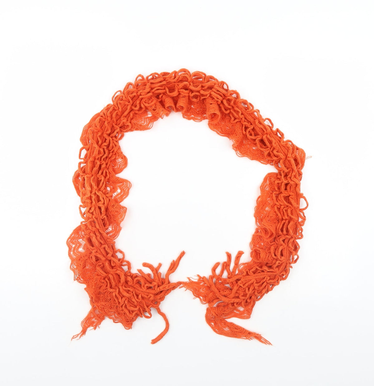 Preworn Womens Orange    Scarf