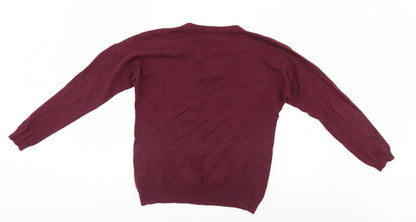 Giordano Womens Purple   Henley Jumper Size 4