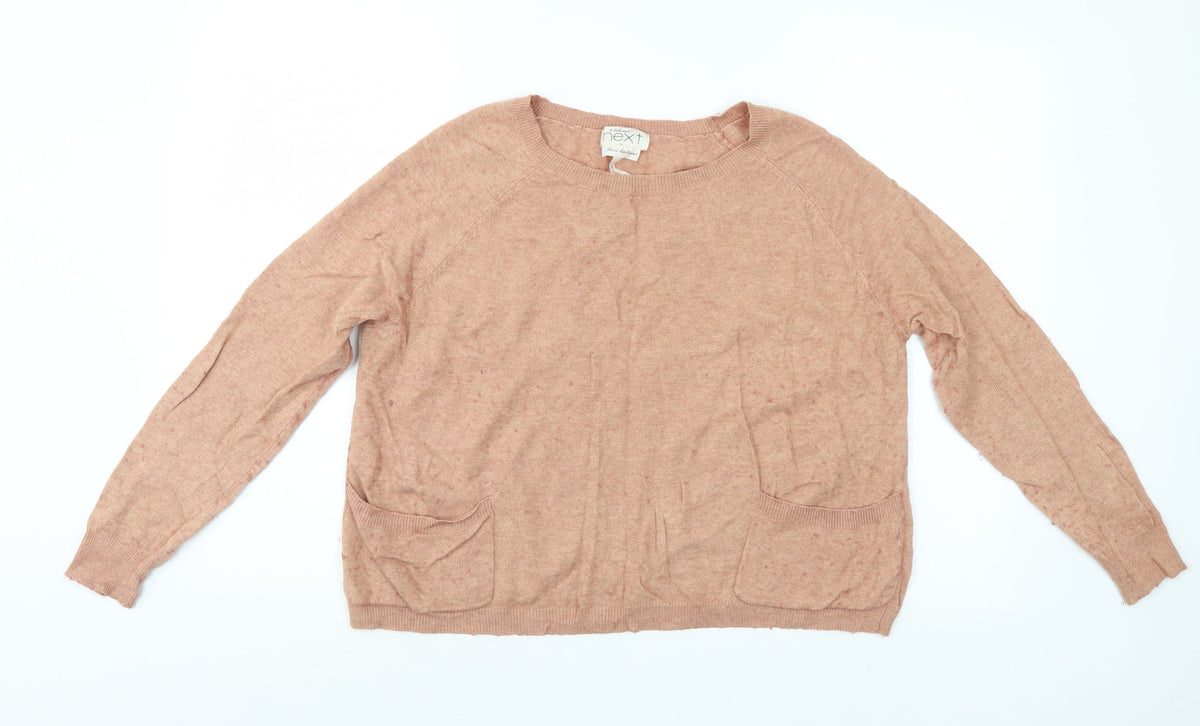 Next Womens Pink   Pullover Jumper Size 12