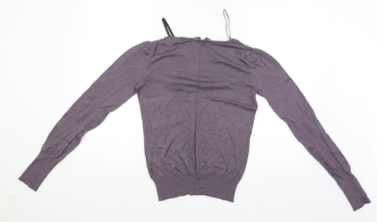 Dorothy Perkins Womens Purple   Pullover Jumper Size 10