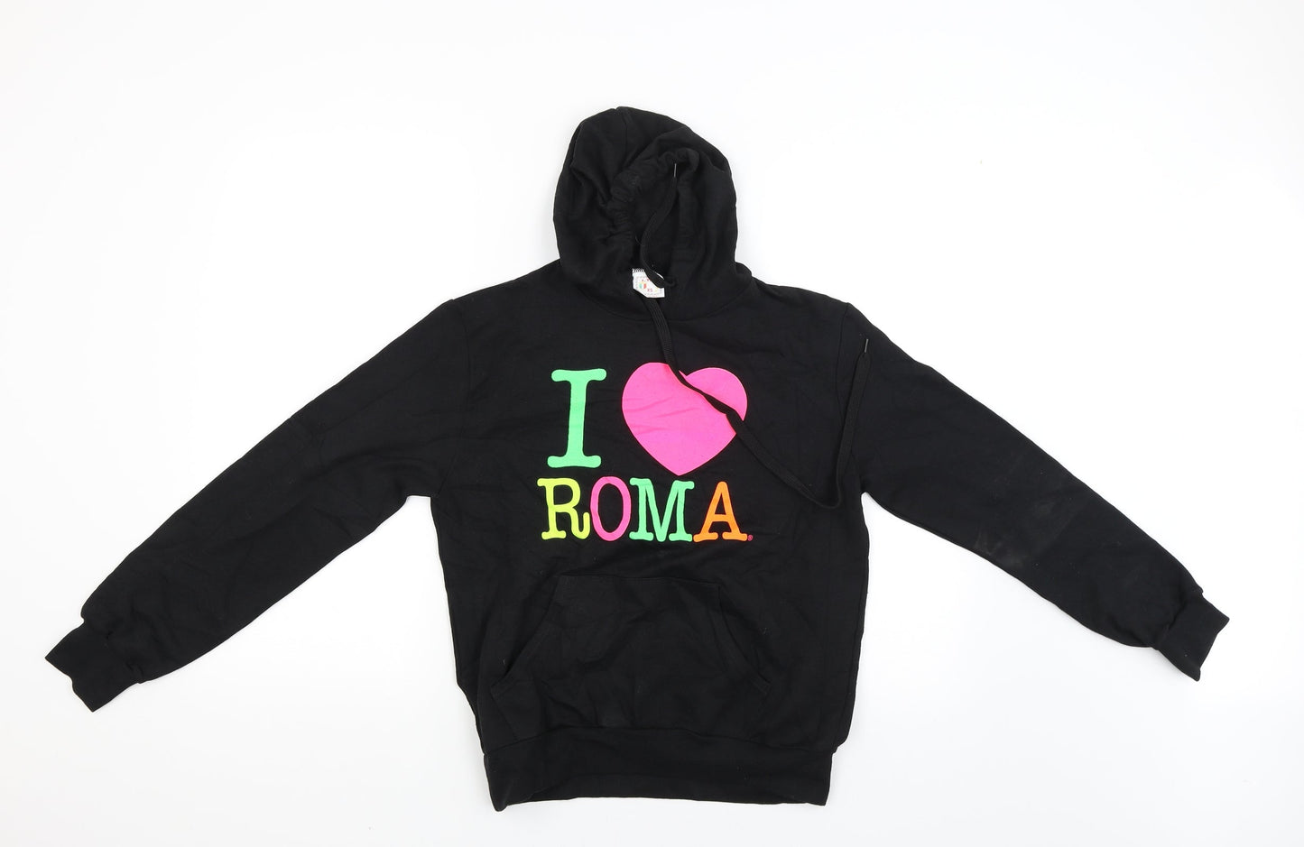 ITS Boys Black   Pullover Hoodie Size XS  - I love Roma