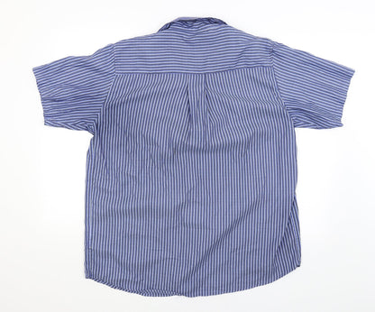 Womens UK Size L Originals Blue Basic Button-Up