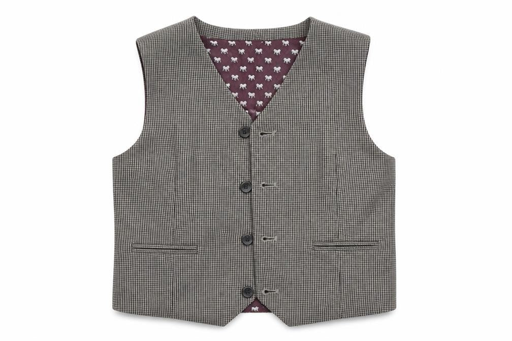 Front view of Monsoon boys’ grey jacket, size 9, years
