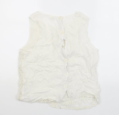 River Island Womens White   Tank Dress  Size 14