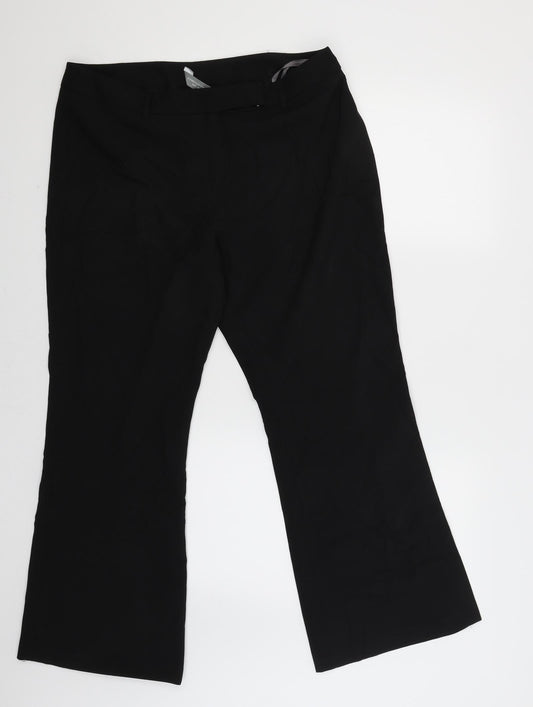 Womens UK Size 16 Dorothy Perkins Regular Fit  Black Trousers