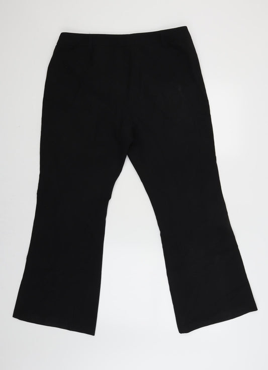 Womens UK Size 16 Dorothy Perkins Regular Fit  Black Trousers