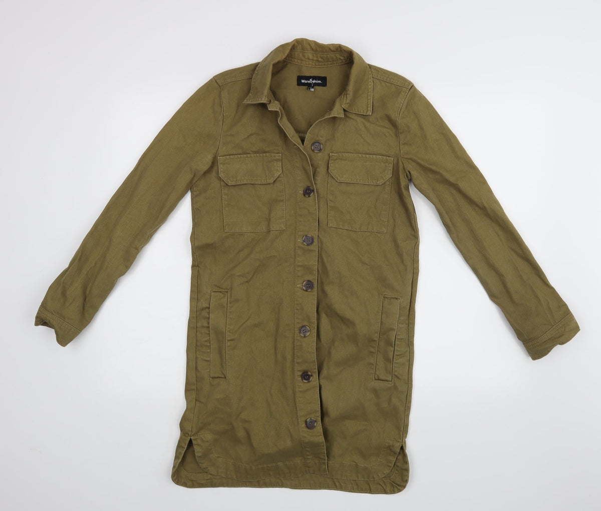 Ware denim Womens Green   Basic Button-Up Size 6